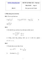 ĐỀ ÔN TẬP HỌC KÌ – TOÁN Lớp 11 pot