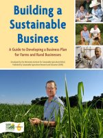 building a sustainable business a guide to developing a business plan for farms and rural businesses