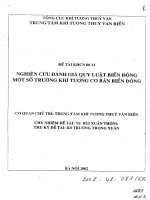 Nghiên cứu đánh giá quy luật biến động một số trường khí tượng cơ bản biển Đông