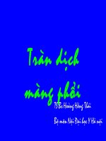 Tràn dịch màng phổi pps