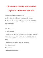 Cách ôn luyện Hoá Học Bước vào kì thi tuyển sinh CĐ-ĐH năm 2009 2010 pps