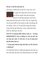 Để học và thi tốt môn lịch sử ppt