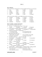 ÔN THI THỬ ĐẠI HỌC - TEST 11 potx