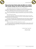 Giáo trình hình thành phân bố điện từ và khảo sát chuyển động của hạt từ bằng năng lượng p1 pps