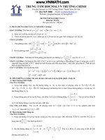 Đề thi thử toán - TTLT Hoa Mai docx