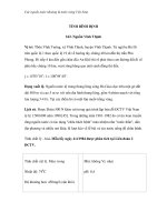 Các nguồn nước khoáng & nước nóng Việt Nam - Mô tả các nguồn nước khoáng và nước nóng ở Việt Nam 15 ppsx