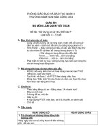 Giáo án mầm non chương trình đổi mới: Đề tài: “Sử dụng xe cộ như thế nào?” Lứa tuổi: 4 – 5 tuổi pps