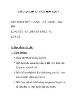 Giáo án mầm non chương trình đổi mới: CHỦ ĐIỂM: QUÊ HƯƠNG – ĐẤT NƯỚC – BÁC HỒ LỌAI TIẾT: KỂ CHUYỆN SÁNG TẠO LỚP LÁ doc
