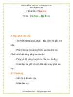 Giáo án mầm non chương trình đổi mới: Chủ điểm: Thực vật Đề tài: Cà chua – đậu Cove pot