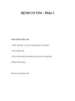 BỆNH CƠ TIM – Phần 2 pdf