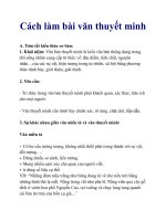 Cách làm bài văn thuyết minh_1 ppsx