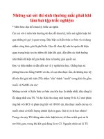 Những sai sót thí sinh thường mắc phải khi làm baì tập trắc nghiệm pdf