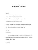 UNG THƯ DẠ DÀY pdf
