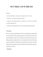 SUY THẬN CẤP Ở TRẺ EM pdf