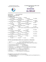 KỲ THI HỌC SINH GIỎI CẤP TỈNH CÀ MAU MÔN: ANH VĂN - Trường THPT Chuyên Phan Ngọc Hiển pptx