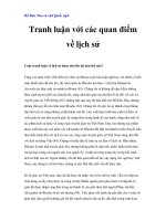 Bồ Đào Nha và chữ Quốc ngữ - Tranh luận với các quan điểm về lịch sử docx