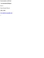 Conversations with god an uncommon dialogue book 1