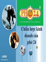 chiến lược kinh doanh phở 24 - thuyết trình môn quản trị doanh nghiệp thương mại