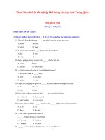 Tham khảo bài thi tốt nghiệp Phổ thông của học sinh Trung Quốc Test 2011 pps