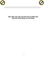 Mục đích của việc mô hình hóa và đánh giá đặc tính hoạt động của hệ thống p1 potx