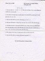 Lý thuyết nhôm - Đề thi K33 năm 1 potx