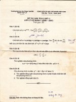 Giải tích - Đề thi K32 năm 1 docx