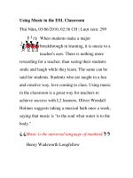 Using Music in the ESL Classroom pptx