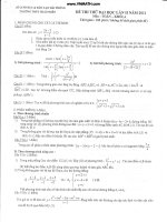 Đề thi thử toán - THPT chuyên Lê Hồng Phong pot