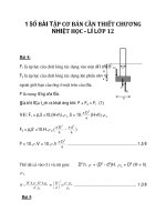 1 SỐ BÀI TẬP CƠ BẢN CẦN THIẾT CHƯƠNG NHIỆT HỌC - LÍ LỚP 12 phần 6 pdf