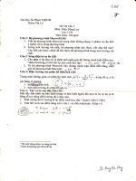 Đề thi môn Điện động lực pps