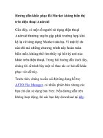 Hướng dẫn khắc phục lỗi Market không hiển thị trên điện thoại Android pot