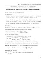 BÀI TẬP SỬ DỤNG CÔNG THỨC NGUYÊN HÀM TÍCH PHÂN potx