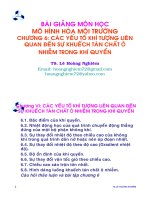 Mô hình hóa môi trường - Chương 5 pot