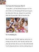 Ten Games for Classrooms (Part 2) pptx