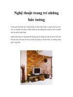 Nghệ thuật trang trí những bức tường potx