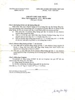 Vật lý nguyên tử - Đề thi K33 năm 2 potx