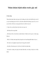 Thăm khám bệnh nhân trước gây mê pot