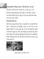 Chợ phiên Thăng Long - Hà Nội xưa và nay ppt