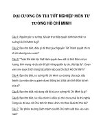 ĐẠI CƯƠNG ÔN THI TỐT NGHIỆP MÔN TƯ TƯỞNG HCM_1 pptx