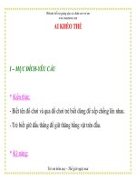 Giáo án mầm non chương trình đổi mới: AI KHÉO THẾ potx