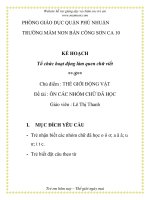 Giáo án mầm non chương trình đổi mới: ÔN CÁC NHÓM CHỮ ĐÃ HỌC pptx