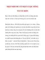 MẸO NHỎ ĐỂ CÓ MỘT CUỘC SỐNG VUI VẺ HƠN pps