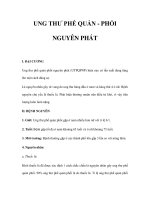 UNG THƯ PHẾ QUẢN - PHỔI NGUYÊN PHÁT potx