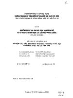 Nghiên cứu các biện pháp thể chế tổ chức xã hội giảm nhẹ thiệt hại do hạn hán