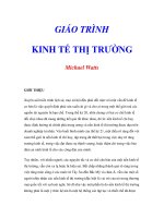 GIÁO TRÌNH KINH TẾ THỊ TRƯỜNG - Mở đầu ppt