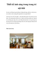 Thiết kế ánh sáng trong trang trí nội thất doc