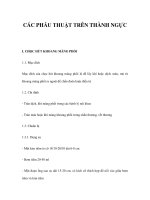 CÁC PHẪU THUẬT TRÊN THÀNH NGỰC potx