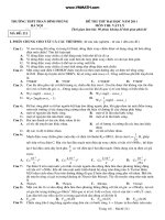 ĐỀ THI THỬ ĐẠI HỌC TRƯỜNG THPT PHAN ĐÌNH PHÙNG HÀ NỘI ppt