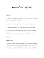 HỘI CHỨNG THẬN HƯ pot