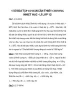 1 SỐ BÀI TẬP CƠ BẢN CẦN THIẾT CHƯƠNG NHIỆT HỌC - LÍ LỚP 12 phần 1 docx